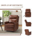 Фото #13 товара Lidia Modern Genuine Leather Electric Recliner with Nailhead Trims