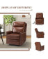 Lidia Modern Genuine Leather Power Recliner with Nailhead Trims