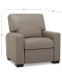 Фото #18 товара Ennia 36" Leather Pushback Recliner, Created for Macy's