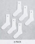 Фото #1 товара Polo Ralph Lauren 6 pack sport socks in white with pony logo