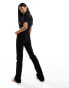 Mango cord jumpsuit in black