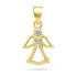 Beautiful gold-plated pendant with zircons Angel PT121Y