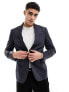 Bolongaro Trevor wedding plain skinny suit jacket in navy