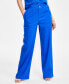 Petite Linen-Blend Paperbag-Waist Pants, Created for Macy's