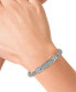 ფოტო #2 პროდუქტის EFFY® Diamond Cluster Woven Link Bracelet (1/3 ct. t.w.) in Sterling Silver & 18k Gold