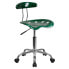Фото #4 товара Vibrant Green And Chrome Swivel Task Chair With Tractor Seat