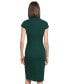 ფოტო #4 პროდუქტის Petite Short-Sleeve Sheath Dress