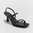 Фото #1 товара Women's Dottie Strappy Heels - A New Day Black 6