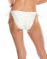 Фото #2 товара Pq Swim Embroidered Tie Full Bikini Bottom Women's White L