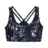 Фото #1 товара Puma Metallic Shine Medium Impact Sports Bra Womens Blue Casual 52503806