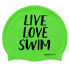 Фото #1 товара BUDDYSWIM Live Love Swim Silicone Swimming Cap