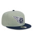 Men's Green, Navy Tennessee Titans 2-Tone Color Pack 9FIFTY Snapback Hat