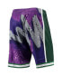 ფოტო #5 პროდუქტის Men's Purple Milwaukee Bucks Hardwood Classics 2000 Hyper Hoops Swingman Shorts