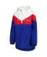 Women's White, Red Buffalo Bills Staci Half-Zip Hoodie Windbreaker Jacket