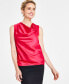 Фото #1 товара Women's Sleeveless Cowlneck Blouse, Created for Macy's