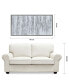 Silver Frequency Textured Metallic Hand Painted Wall Art by Martin Edwards, 24" x 48" x 1.5"