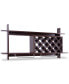 Фото #8 товара Wall Mount Wine Rack with Glass Holder and Storage Shelf