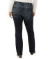 ფოტო #2 პროდუქტის Plus Size Elyse Mid-Rise Comfort-Fit Slim Bootcut Jeans