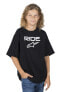 T-Shirt Alpinestars Ride 2.0 Schwarz-Weiß Kinder