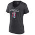 Фото #2 товара Women's Heather Charcoal Colorado Avalanche 2022 Stanley Cup Champions Locker Room V-Neck T-Shirt