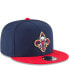 Men's Navy, Red New Orleans Pelicans 2-Tone 9FIFTY Adjustable Snapback Hat