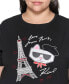 ფოტო #4 პროდუქტის Plus Size Choupette In Paris Graphic T-Shirt, Created for Macy's