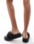 Pull&Bear flatform slider in black