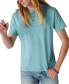Фото #3 товара Men's Linen Short Sleeves Henley T-shirt