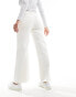 Mango wide leg jeans in off white 40 - фото #10