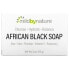 Фото #1 товара Mild By Nature, африканское черное кусковое мыло, с овсом и подорожником, 141 г (5 унций)