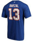 Фото #3 товара Men's Mathew Barzal Royal New York Islanders Team Authentic Stack Name and Number T-shirt