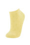 Kadın 5'li Pamuklu Patik Çorap T7425az21sp