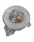 Фото #1 товара Symbols of Faith women's Nickel Decal Rosary Locket Box