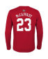 Фото #1 товара Big Boys Christian McCaffrey Scarlet San Francisco 49ers Mainliner Player Name and Number Long Sleeve T-shirt