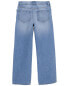 Kid Iconic Denim Wide-Leg Jeans: Rip & Repair Remix 6-6X