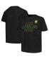 Big Boys and Girls Black LA28 Neon Outline T-Shirt