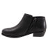 Фото #4 товара Softwalk Rocklin S1457-008 Womens Black Leather Zipper Ankle & Booties Boots 9.5