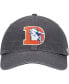 Фото #3 товара Men's Charcoal Denver Broncos Clean Up Legacy Adjustable Hat