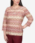 ფოტო #4 პროდუქტის Petite Mulberry Street Lace Neck Biadere Top