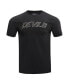 Men's Black New Jersey Devils Wordmark T-shirt M - фото #2