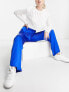 New Look Tall – Satinhose in leuchtendem Blau mit weitem Schnitt, Kombiteil