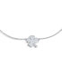 Фото #2 товара Four Leaf Shamrock Flower Anklet Lucky Charm Clover Ankle Bracelet For Women Teens Curb Link Sterling Silver 9 To 10 Inch With Extender Adjustable