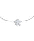 Фото #2 товара Four Leaf Shamrock Flower Anklet Lucky Charm Clover Ankle Bracelet For Women Curb Link Sterling Silver 9 To 10 Inch With Extender Adjustable