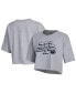 Фото #1 товара Women's Gray Penn State Nittany Lions Boyfriend Cropped T-shirt