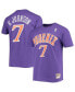 ფოტო #1 პროდუქტის Men's Kevin Johnson Purple Phoenix Suns Hardwood Classics Stitch Name and Number T-shirt