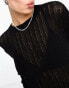 Фото #4 товара Weekday Ada lightweight knit jumper in black