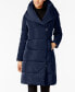 Фото #1 товара Women's Signature Asymmetrical Pillow-Collar Down Puffer Coat