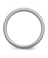 ფოტო #3 პროდუქტის Titanium Brushed with Sterling Silver Inlay Wedding Band Ring