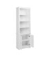 Фото #11 товара Tall Bookcase with 2 Shaker Doors