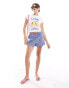 Фото #3 товара ASOS DESIGN baby tee with capri lemon graphic in white